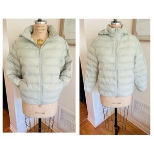 Kids Mint Green Uniqlo Puffer Jacket Sz 13